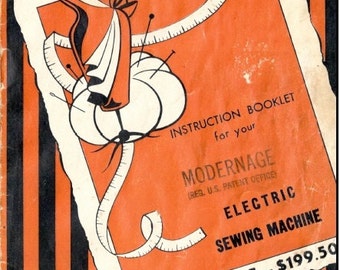 DOWNLOAD ModernAge Electric Sewing Machine Manual Instruction Booklet full color PDF