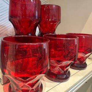 Viking Glass Company Georgian Ruby Red 8 oz.