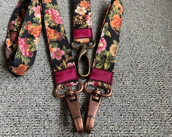 Dark flower Lanyard/Dark flower Wrist Strap
