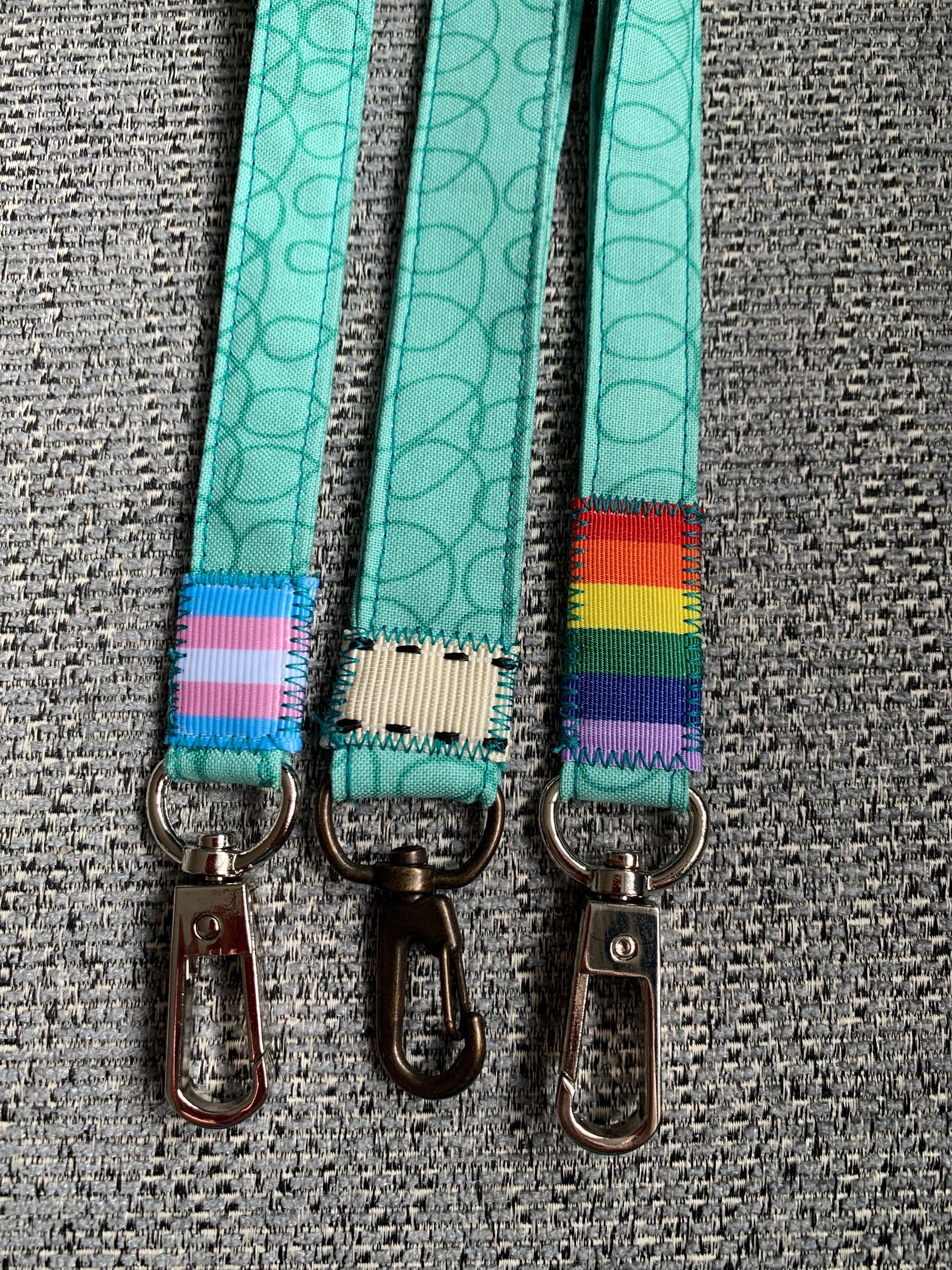 Green Loopy/Swirl 100% Cotton Lanyard