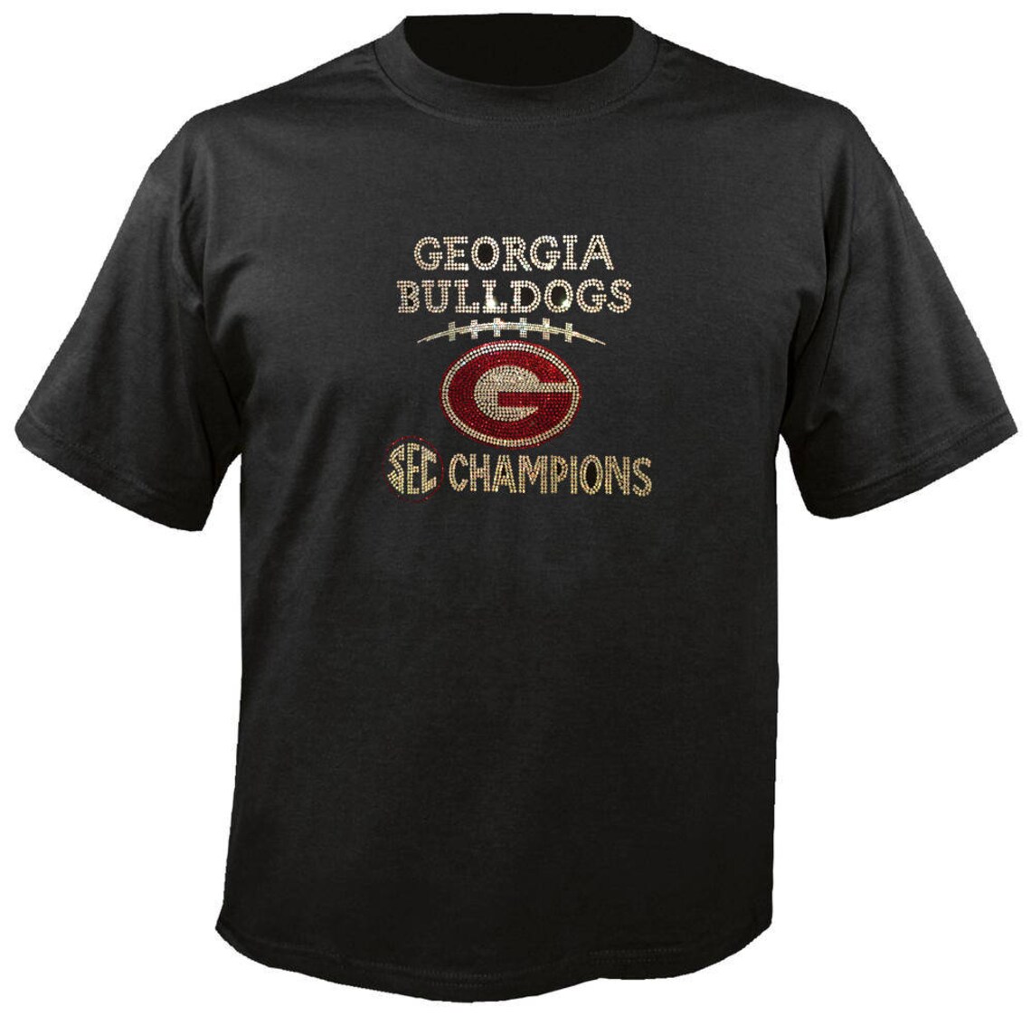 Georgia Bulldogs SEC Champions Bling Custom Design on Black | Etsy