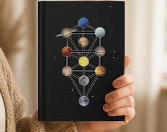 Kabbalah Tree of Life Journal • Ten Sefirot Notebook • Spiritual Gifts • Jewish Mysticism Journal