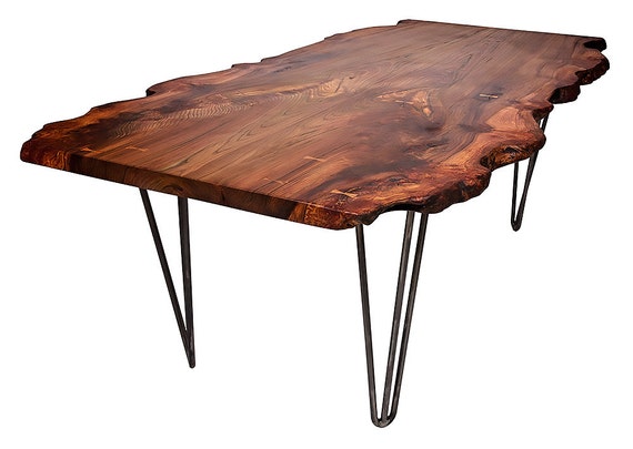 Live edge hairpin table deals