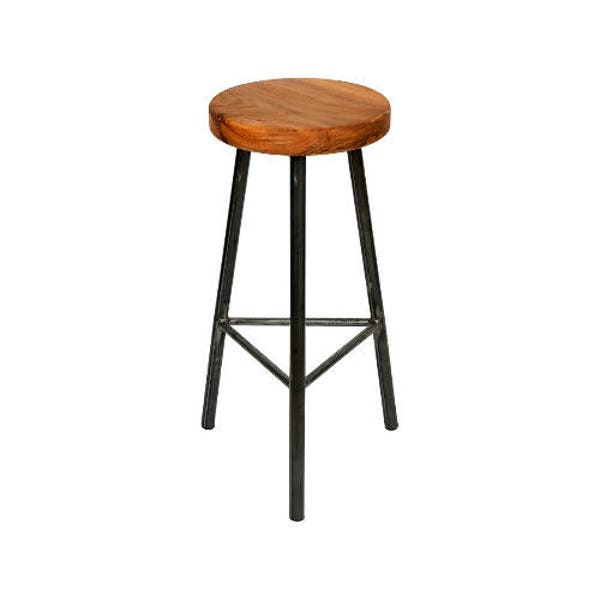 Trippie Elmsworth - Three Legged Bar Stool with Chunky Elm Seat