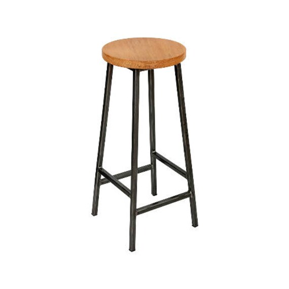 Round oak stool deals