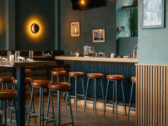 Handmade Leather Bar Stool: Industrial Style, Custom Height, Steel Frame