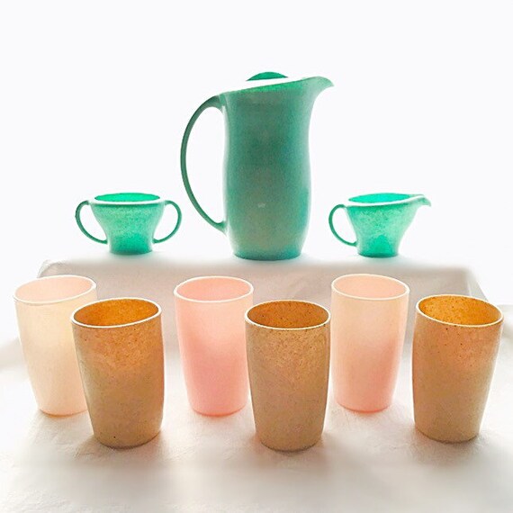 plastic play tea set