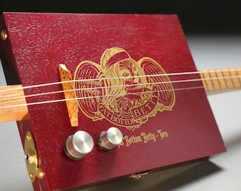 3 String Electric Cigar Box Guitar