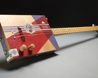3 String Electric Cigar Box Guitar