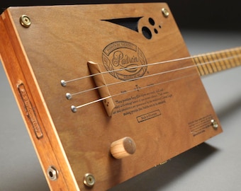 3 String Electric Cigar Box Guitar