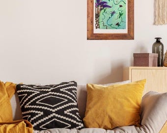 Stampa artistica Giraffa Incantata - Safari, Giraffa Fantasiosa, Arte della Giraffa, Stampa artistica firmata