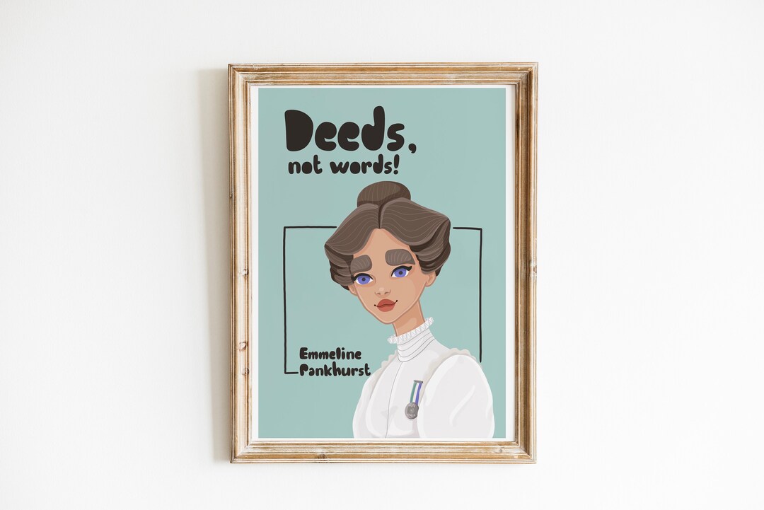 Emmeline Pankhurst Quotes Art Print Female Leaders Print - Etsy