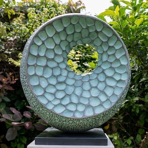 Abstract garden sculpture, 'Abstract Form II', Limited edition, contemporary bronze sculpture, modern yard garden sculpture gift image 5