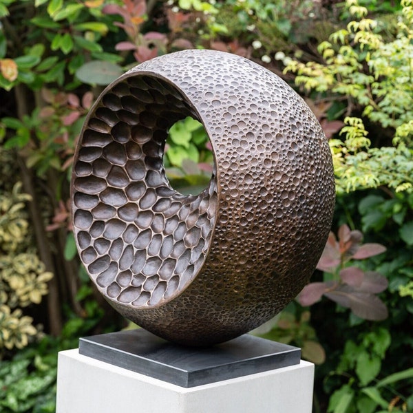 Large modern Bronze garden sculpture, 'XL Abstract Form II', Limited edition, abstract bronze sculpture, metal sculpture, modern yard statue