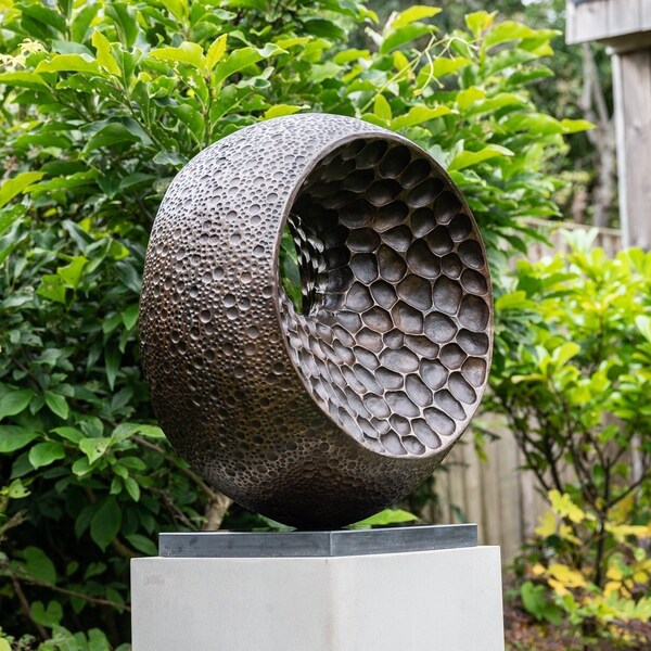 Large modern Bronze garden sculpture, 'XL Abstract Form II', Limited edition, abstract bronze sculpture, metal sculpture, modern yard statue