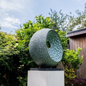 Abstract garden sculpture, 'Abstract Form II', Limited edition, contemporary bronze sculpture, modern yard garden sculpture gift image 4