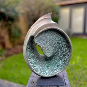 Large contemporary bronze sculpture, Fiji Garden Sculpture, abstract sculpture, modern sculpture, outdoor sculpture, modern garden statue image 7