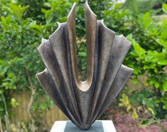 Bronze sculpture, Unwavering Sculpture, garden sculpture, abstract sculpture, contemporary sculpture, metal statue