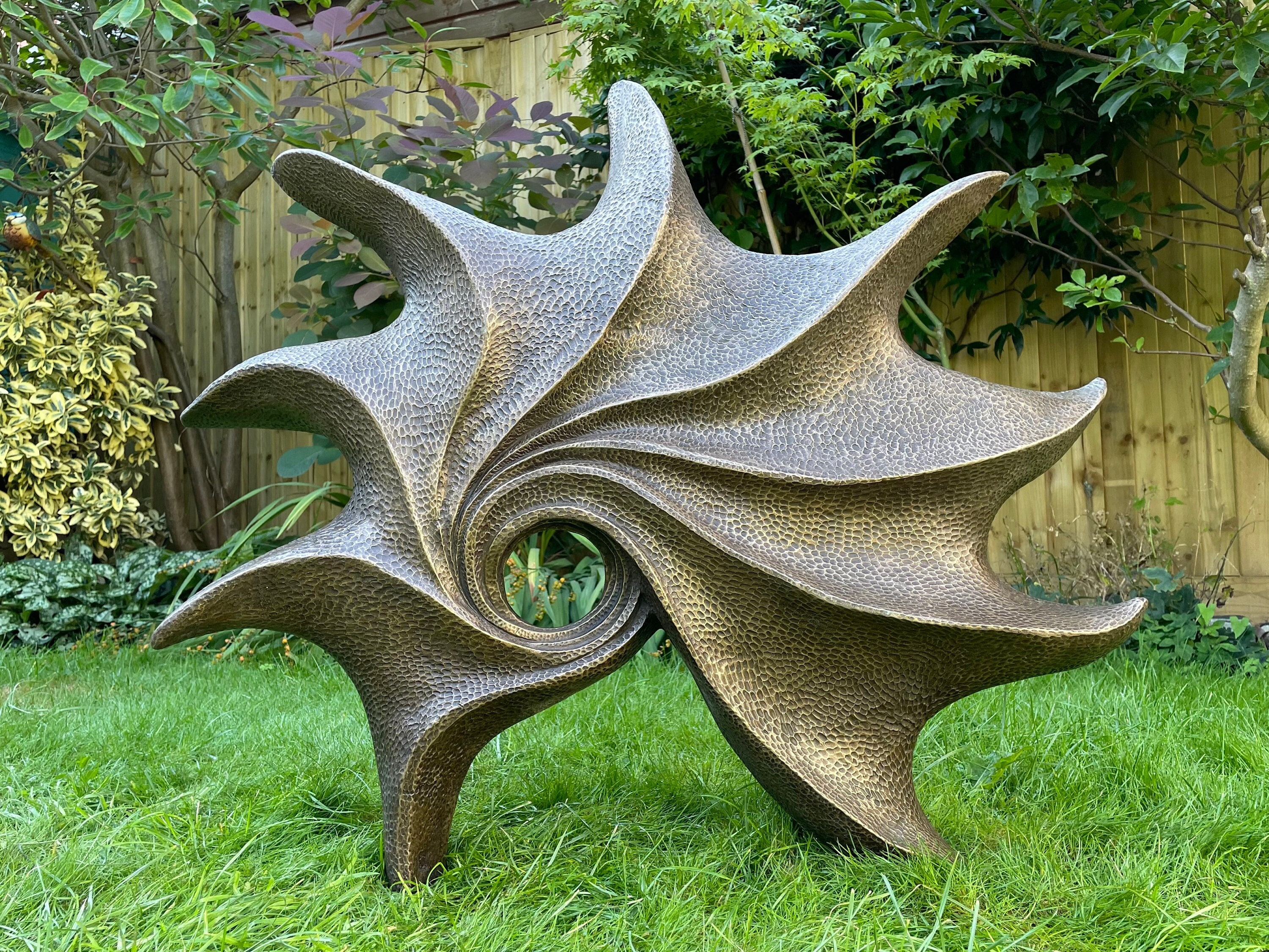 Ocean sculpture, bronze and resin, numbered with signed certificate