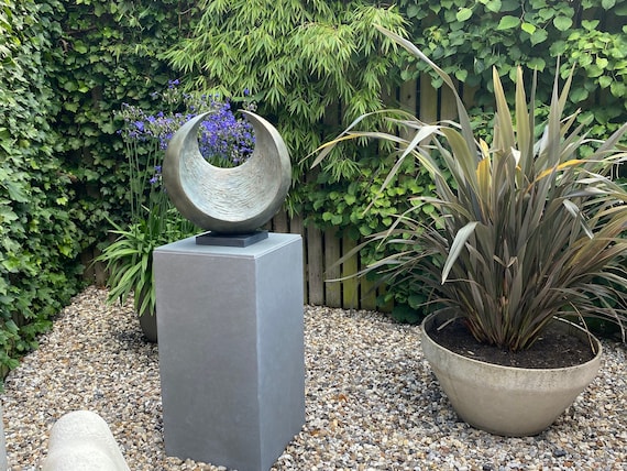 'Sunset' bronze modern garden Sculpture, numbered edition
