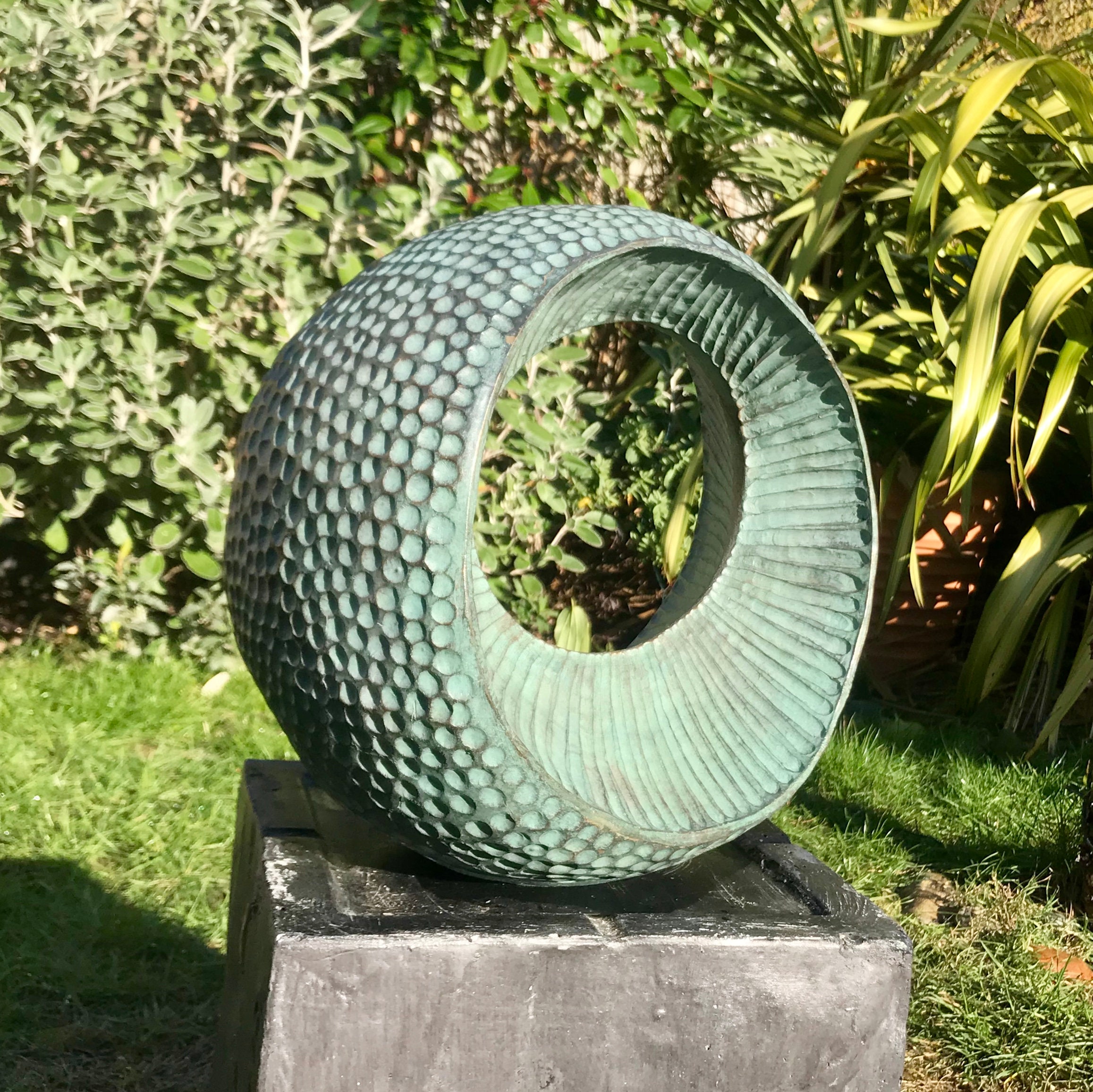 Large Abstract Form III, garden Sculpture, Limited Edition bronze and