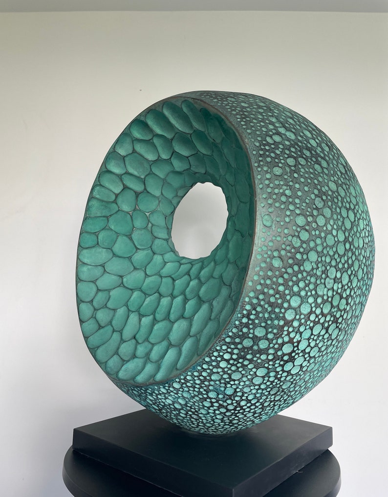 Abstract garden sculpture, 'Abstract Form II', Limited edition, contemporary bronze sculpture, modern yard garden sculpture gift image 3