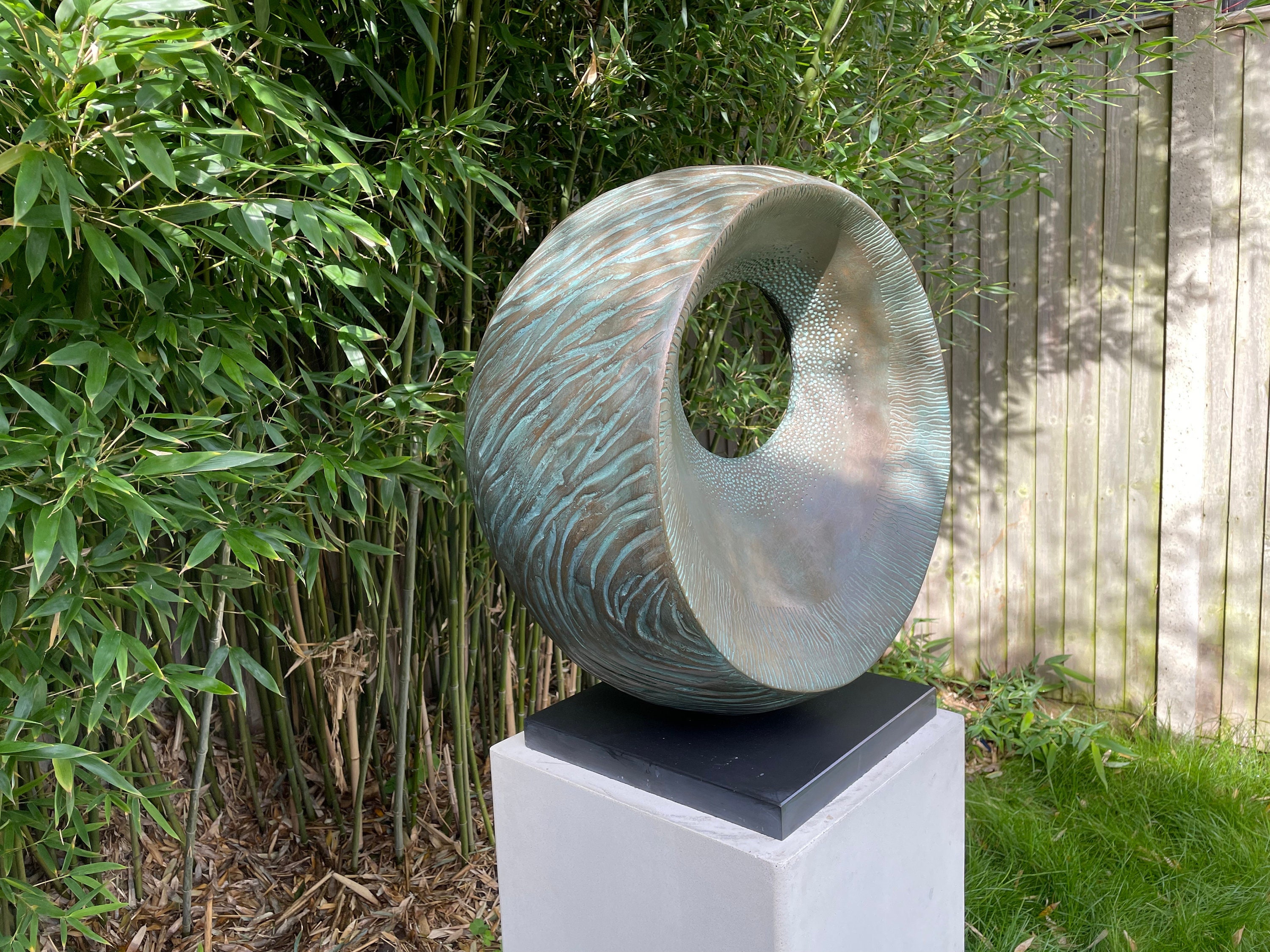 'Low Tide' Sculpture cold cast bronze/verdigris finish, numbered edition
