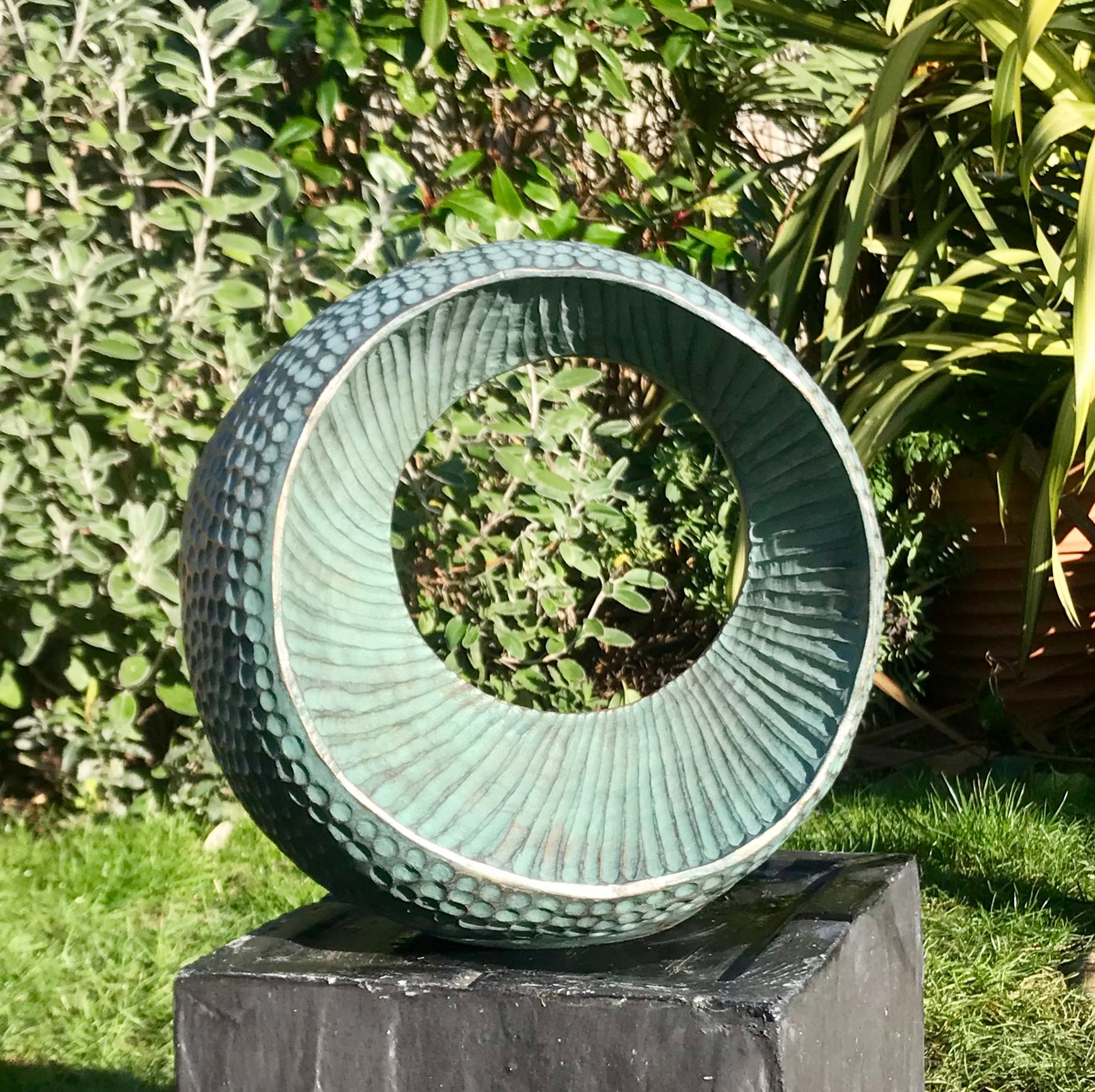 Large Abstract Form III, garden Sculpture, Limited Edition bronze and