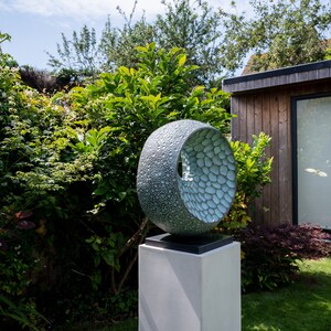 Abstract garden sculpture, 'Abstract Form II', Limited edition, contemporary bronze sculpture, modern yard garden sculpture gift image 6