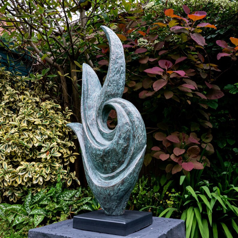Bronze Garden Sculpture 'rise' Limited Edition Etsy UK