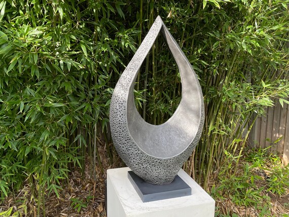 'Together' Sculpture - Aluminium metal finish, Numbered Edition, outdoor or interior sculpture