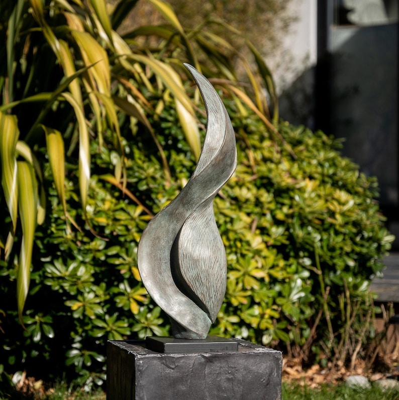 Bronze Garden Sculpture 'undulation' Limited Etsy UK