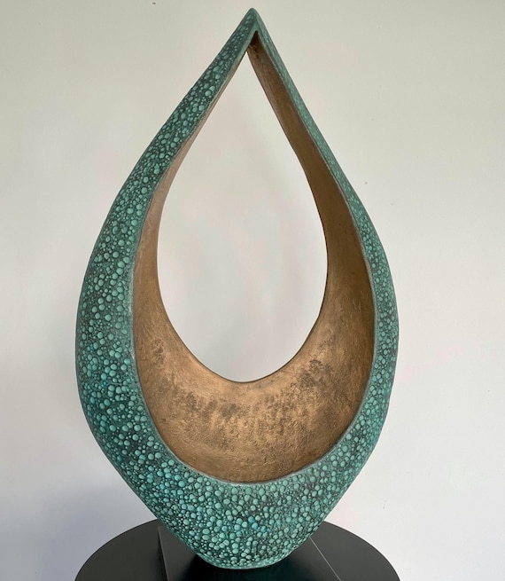 Outdoor sculpture modern, garden sculpture bronze, abstract outdoor sculpture, yard sculpture bronze 'Together' sculpture UK
