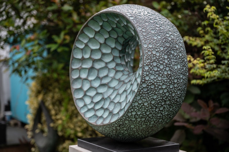 Abstract garden sculpture, 'Abstract Form II', Limited edition, contemporary bronze sculpture, modern yard garden sculpture gift image 1