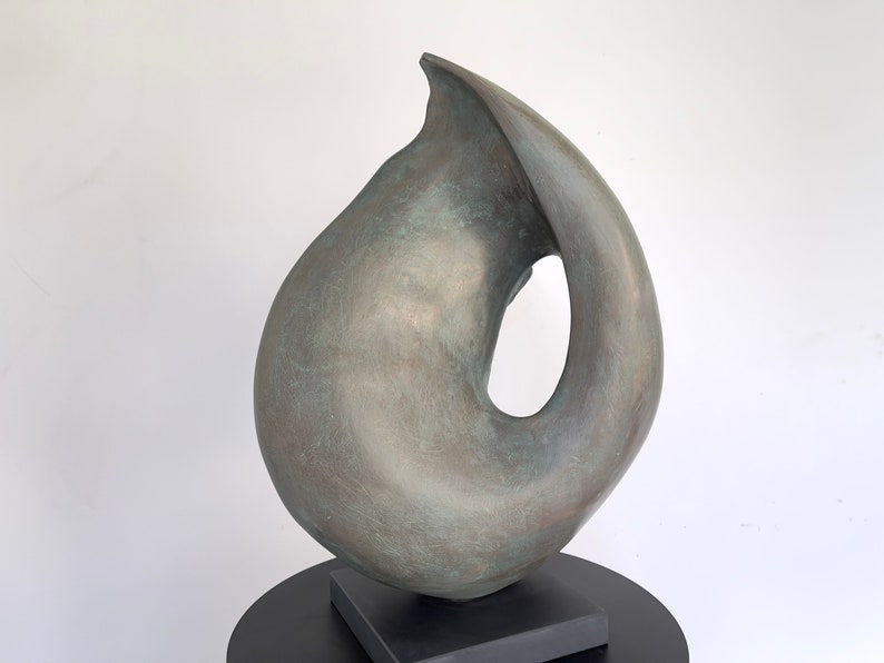 Large contemporary bronze sculpture, Fiji Garden Sculpture, abstract sculpture, modern sculpture, outdoor sculpture, modern garden statue image 10