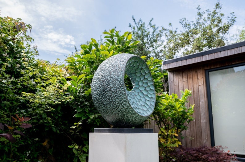 Abstract garden sculpture, 'Abstract Form II', Limited edition, contemporary bronze sculpture, modern yard garden sculpture gift image 4