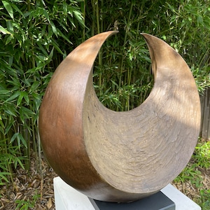 Contemporary garden sculpture, Sunset Sculpture, bronze garden sculpture, abstract sculpture, contemporary yard statue image 2