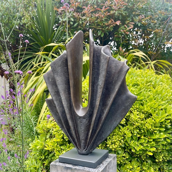 Large outdoor sculpture, garden sculpture modern, garden statue abstract, garden decor sculpture, ‘Unwavering’ sculpture