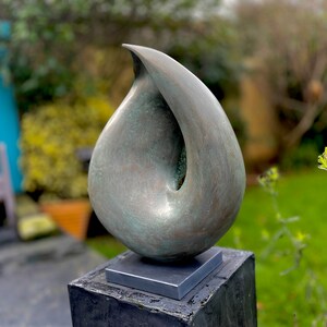 Large contemporary bronze sculpture, Fiji Garden Sculpture, abstract sculpture, modern sculpture, outdoor sculpture, modern garden statue image 2