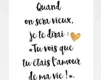 Citation D Amour Etsy France