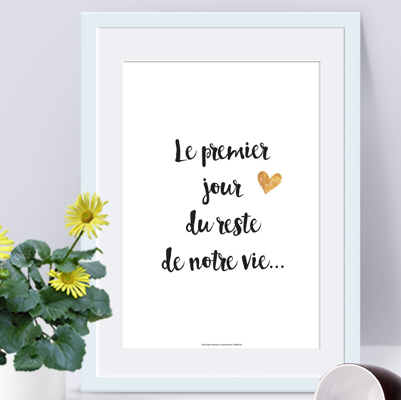 Affiche Papier Textes et Déclarations d'amour - Lovequote Citations Françaises