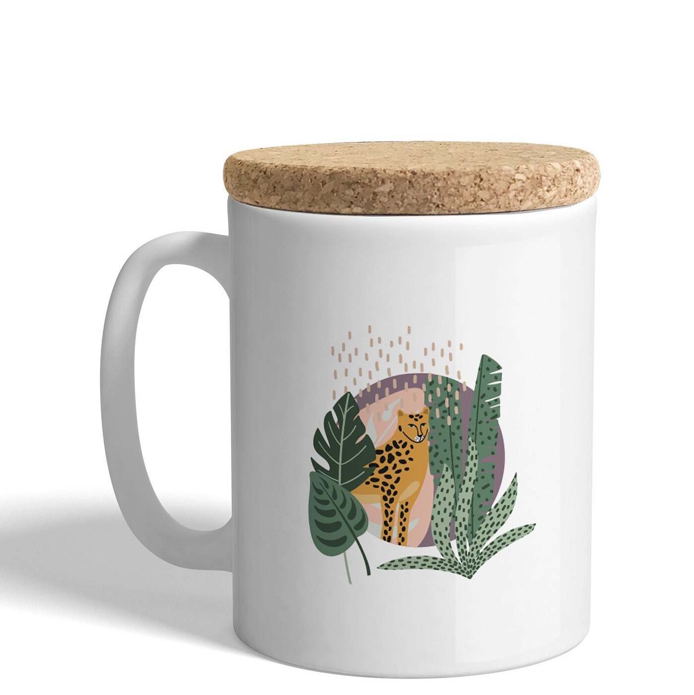 Mug avec ou Sans Couvercle en Liège - Love You Idée de Cadeau Original à Personnaliser. Illustration