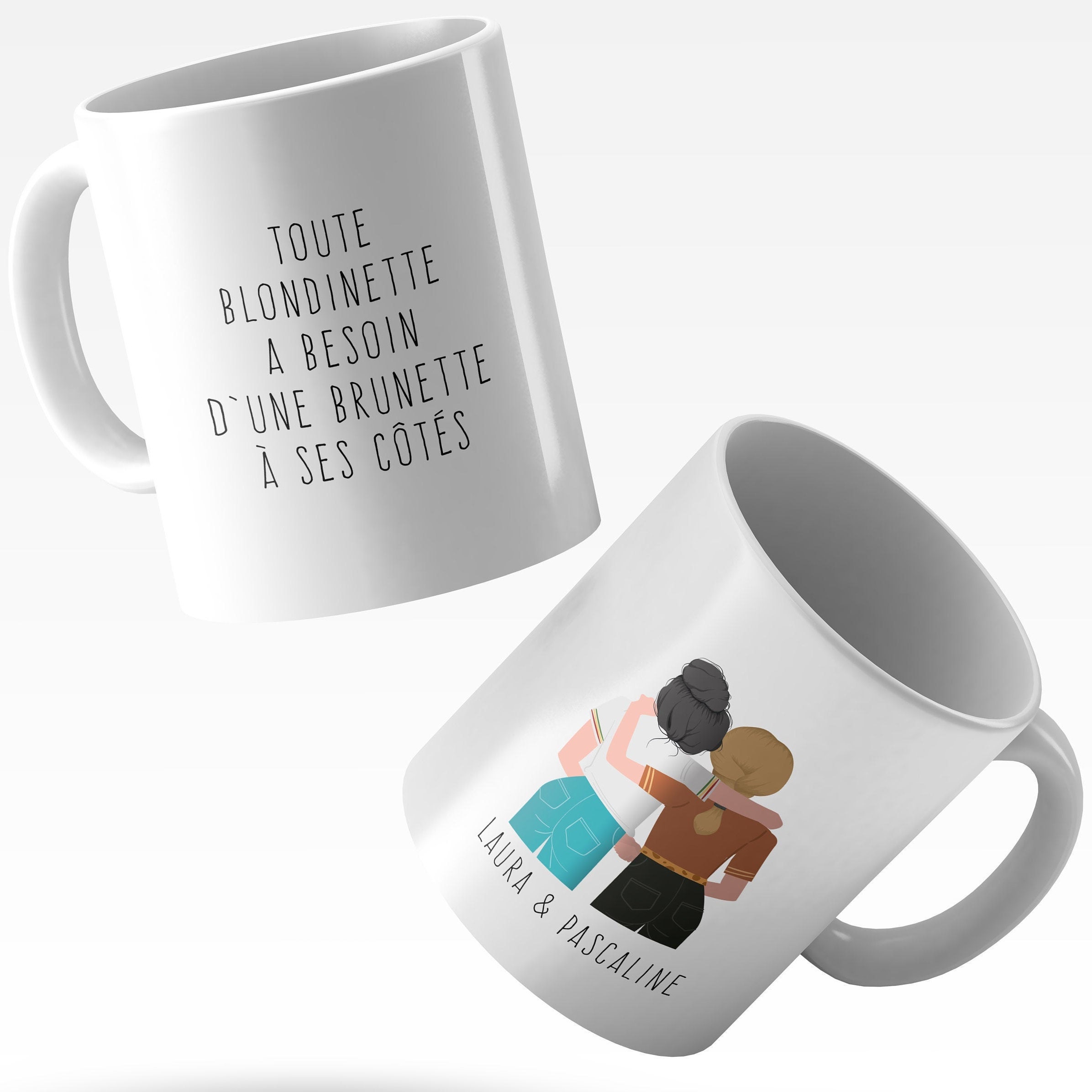 Mug à Personnaliser, Thème Meilleures Amies, Copines, Soeurs, Cousines, Famille. Tasse Offrir Pour U