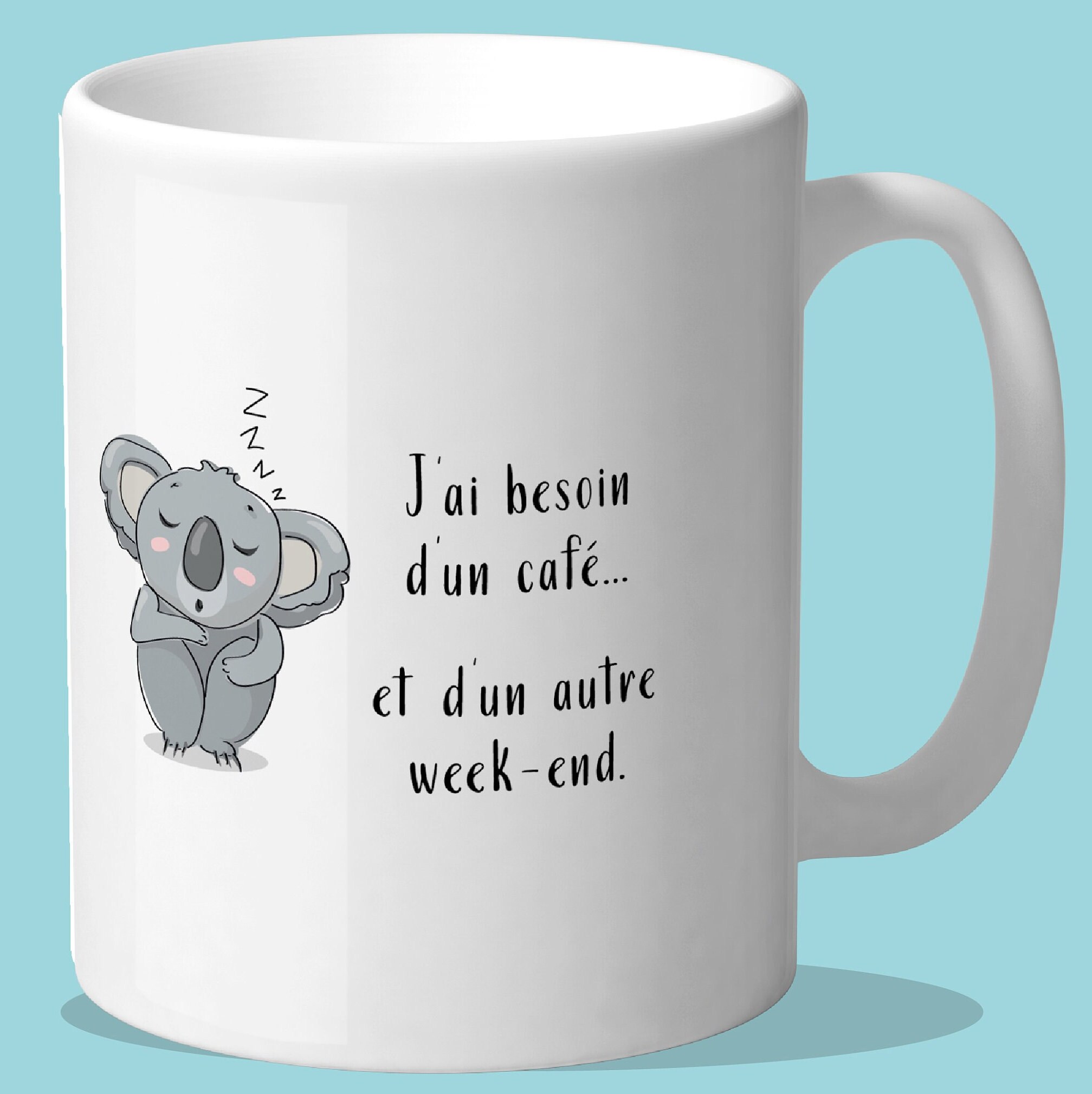 Les Plus Jolis Mugs Animaux à Offrir, Thème Humour. Tasse Café Drôle, Cadeau Pour Collègue. Illustra