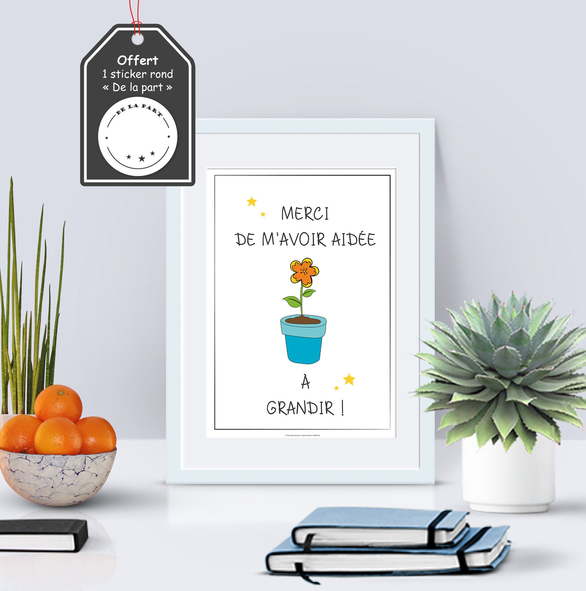 Les Plus Belles Affiches Pour Dire Merci. Poster, Cadeau Les Nounous, Crèches, Maîtresses et Autres.