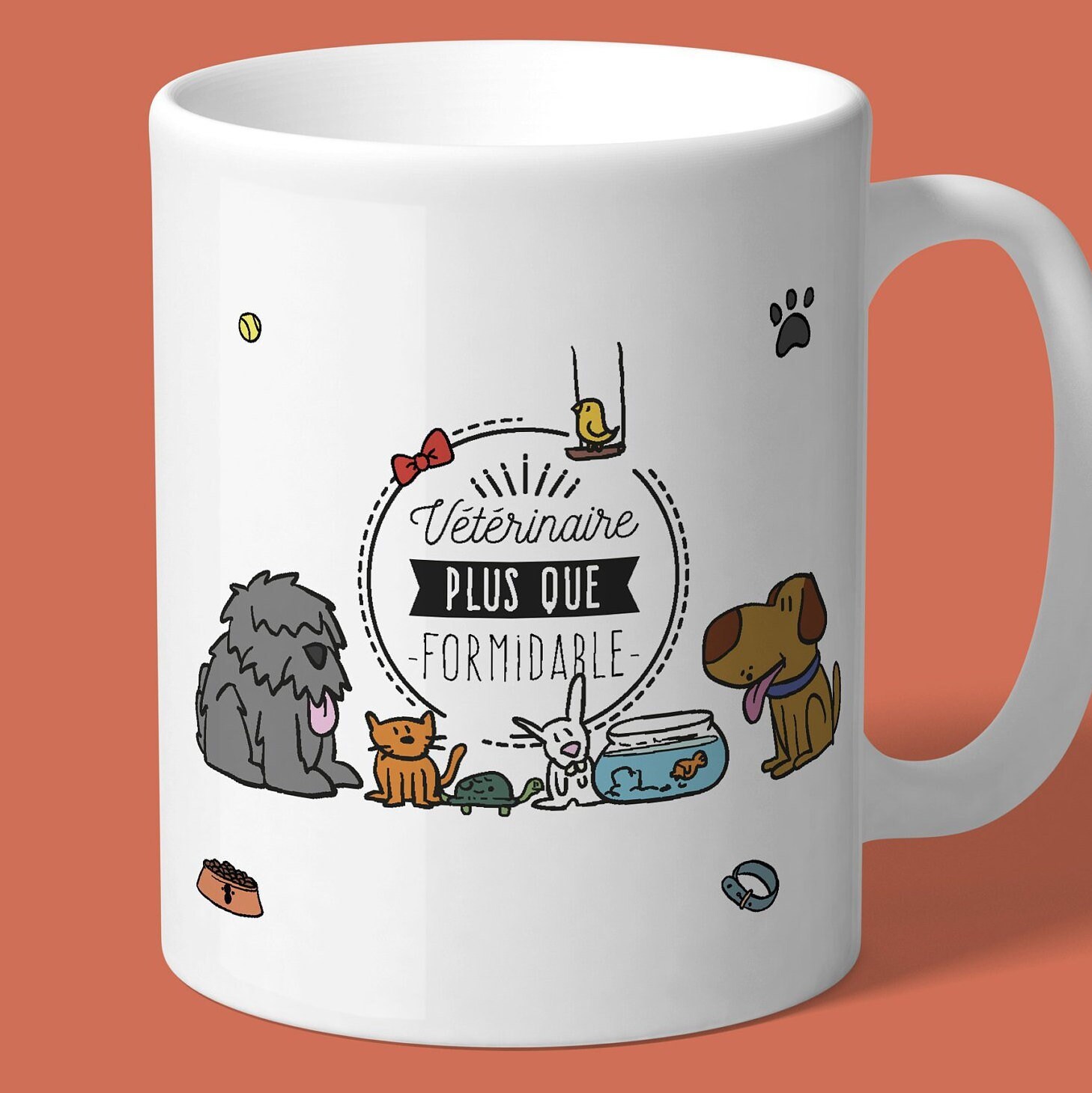 Les Plus Beaux Mugs Personnalisable Pour Nos Vétérinaires. Animaux Chiens, Chats et Compagnie. Tasse