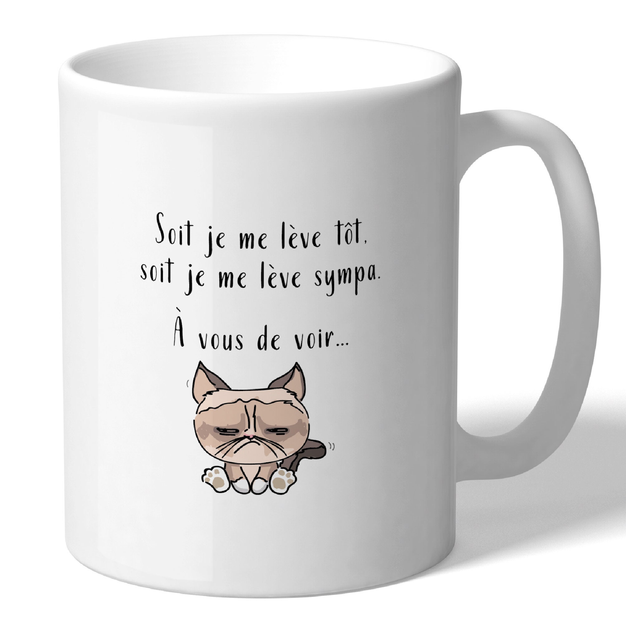 Les Plus Beaux Mugs à Offrir Aux Collègues de Bureau. Tasse avec Texte Personnaliser. Illustration C