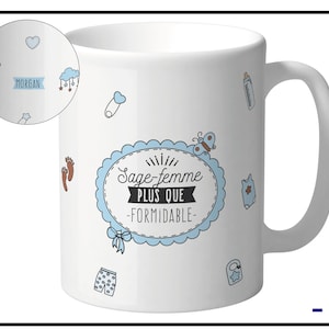 Personalized medical mug, midwife. Mug Thank you to the medical and nursing staff, nurse, doctor and others. Customization possible.