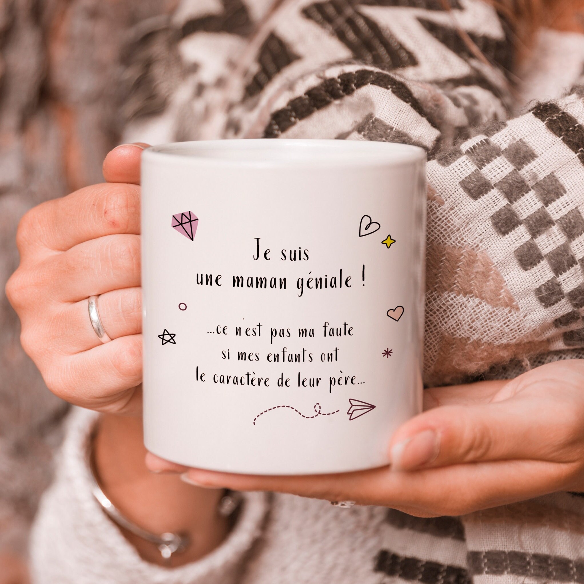 Un Super Mug Pour Une Maman. Tasse à Personnaliser. Cadeau Maman Géniale...