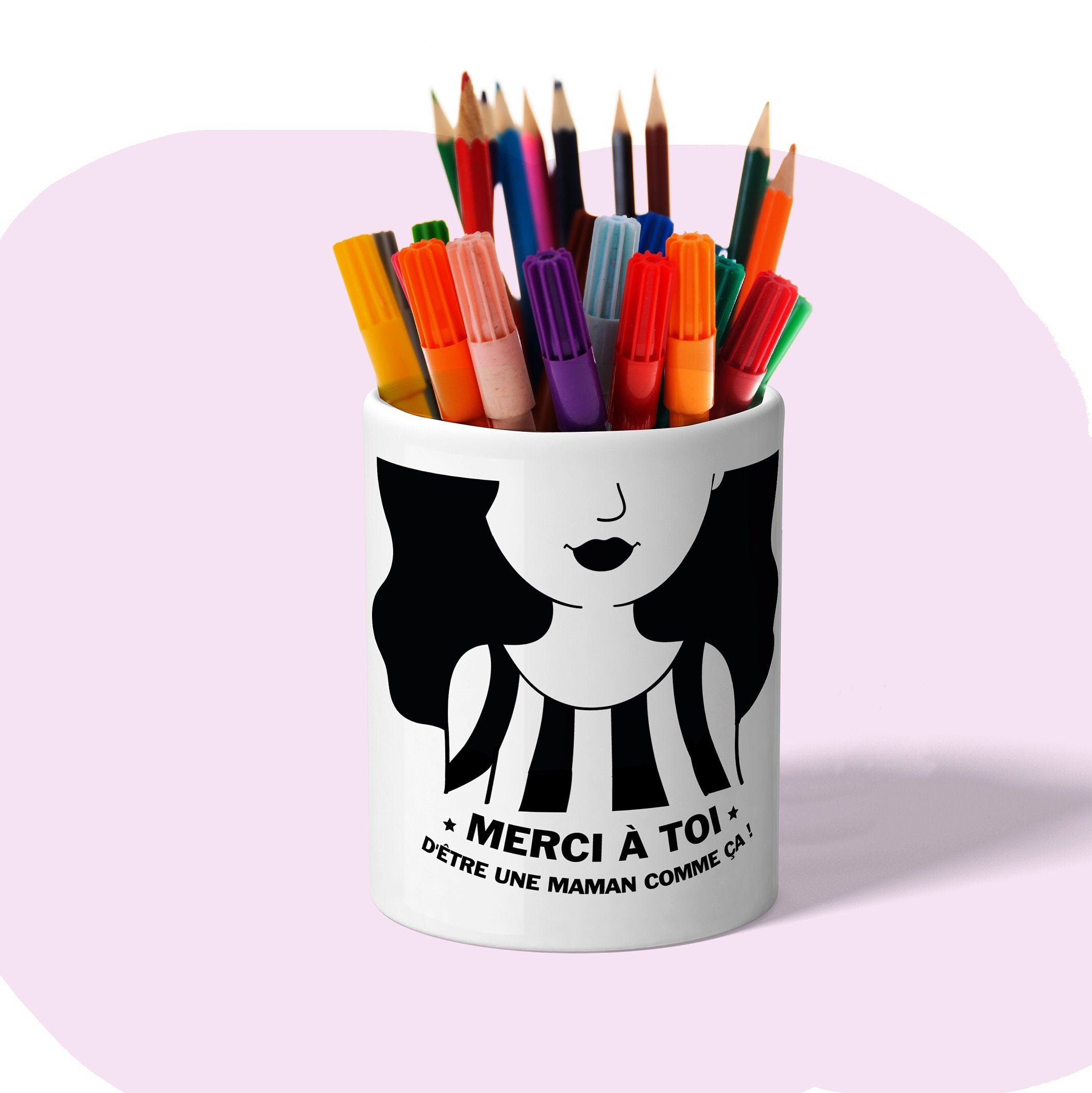 Cadeau Pour Elle ou Lui. Les Plus Jolis Pots à Crayons Les Papas et Mamans. Cadeau Original Design. 